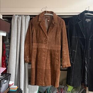 Gorgeous Women’s Brown Genuine Suede Coat